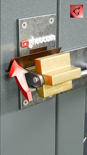#gheocom How To Open... Auto Latch Gate Lock with Built-In Hinge #shorts