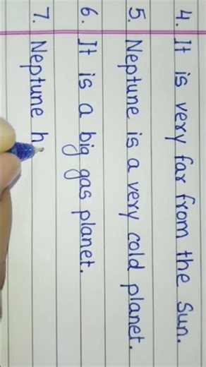 Neptune nibandh//10 line Essay on Neptune in English