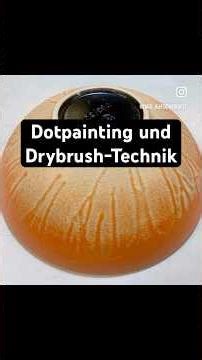 Konfetti-Look und Drybrush-Technik mit Popart-Farben