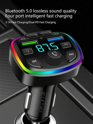 Le dispositif monté sur voiture Halo intègre un lecteur MP3, la réception radio FM, la transmission audio Bluetooth 5.0, prend en charge la charge rapide à double port QC3.0, a une mémoire intelligente du dernier point de lecture et utilise des puces anti-interférences à double mode pour atteindre une qualité sonore de niveau CD. La conception d'insertion directe dans l'allume-cigare est compatible avec 99% des modèles de véhicules et est équipée d'un écran d'affichage de surveillance de la tens