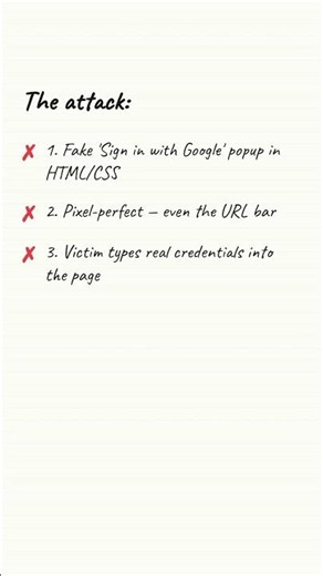 Browser-in-Browser phishing: the phish that fools devs #Shorts