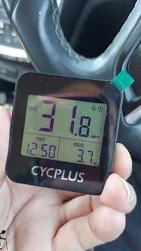 First test - Cycplus GPS Bike Computer