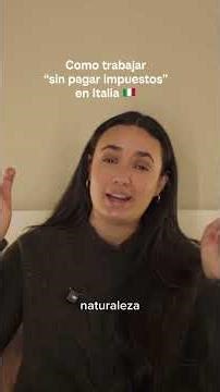 Quieres trabajar en Italia sin pagar impuestos ?