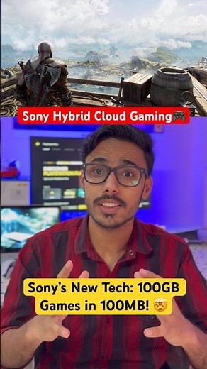 Sony’s New Tech: 100GB Games in 100MB! 🤯 Sony Hybrid Cloud Gaming