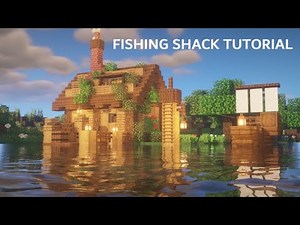 Relaxing Minecraft Tutorial: How to Build a Fishing Hut/Shack (EASY)