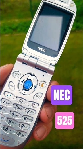 NEC 525 retro mobile flip phone - Review #nostalgia #retrophone #oldmobile #2000s #shorts