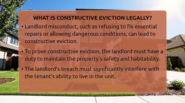 What Is Constructive Eviction Legally? - Rental Property Gurus