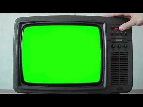 Tv green screen effect 4k