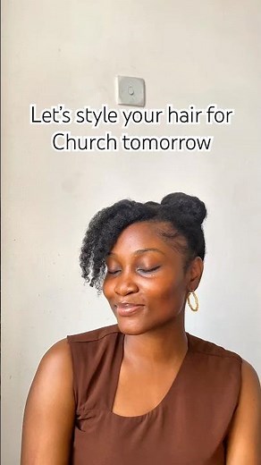 Last Minute Church Hairstyle? Try this 🥰 #hairstyle #elegantstyle