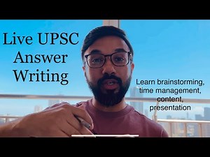 How to write a great UPSC Answer from scratch | Manuj Jindal IAS