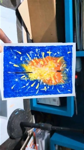 Year changing drawing | New Year Art 2026 ✨ Oil Pastel drawing #shorts #art #drawing #youtubeshorts