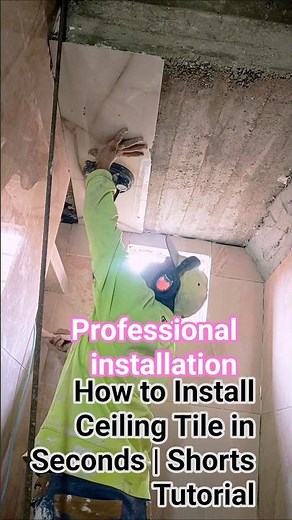 How to Install Ceiling Tile in Seconds | Shorts Tutorial