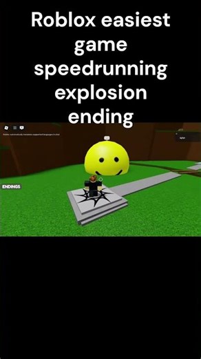 Roblox easiest game explosion ending speedrun #roblox #robloxspeedrun