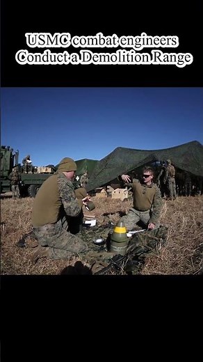 USMC combat engineers Conduct a Demolition Range