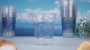 Hushee 50 Pcs Ocean Themed Plastic Beach Cups 12 oz Reusable Sea Turtle Cups Summer Sea Birthday Decorations Ocean Themed Party Favors for Animal Birthday Tea Beach Party Supplies