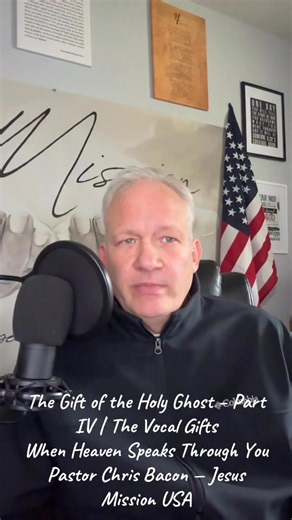 The Vocal Gifts When God speaks, He edifies, comforts, and builds. ️ Learn how prophecy, tongues, and interpretation work together to make His voice clear. Comment  if you’re ready to let the Spirit speak through you! #ChrisBaconMinistries #JesusMissionUSA #HolyGhost #HolySpirit #VocalGifts #Prophecy #Tongues #Interpretation #Faith #BibleTeaching #KingdomPurpose #KJV #Worship #ChristianInspiration | Chris Bacon | Facebook