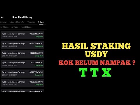 HASIL STAKING USDY || KOK BELUM NAMPAK ⁉️ || TTX❗