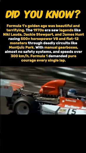 The golden age of Formula 1 #history #formula1 #f1 #shorts
