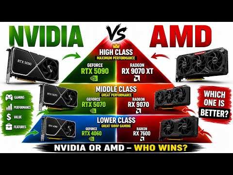 NVIDIA vs AMD GPUs — Budget, Mid-Range & High-End Compared!