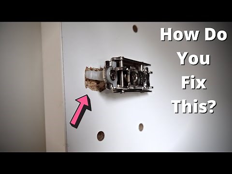 Fixing ripped out IKEA cabinet hinge!