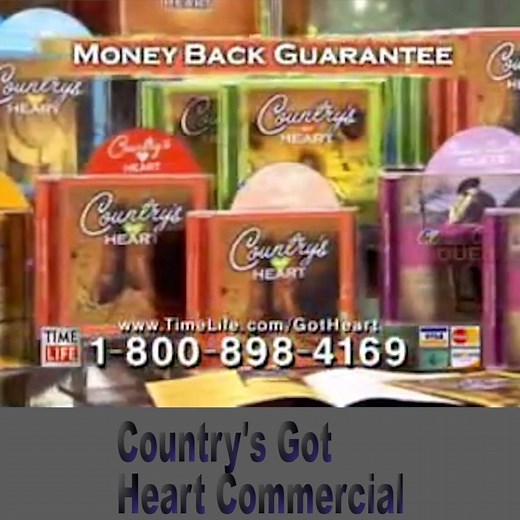 Country's Got Heart Commercial Time Life proudly presents Country's Got Heart. For the first time, country's most heartfelt songs primarily from the '70s and '80s have come together in this amazing collection. You'll receive 124 songs on 8 CDs, plus an additional 30 songs on 2 bonus CDs, for a total of 154 songs! We Love Country Music Group #countrymusic #cm | We Love Country Music