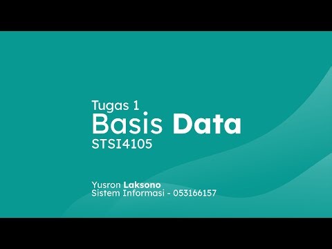 Tugas 1 Basis Data (Universitas Terbuka)