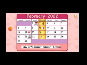 Starfall calendar for February 9th 2022 for the 2nd time