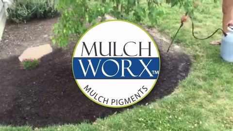 MulchWorx Black Mulch Color Concentrate - 5,600 Sq. Ft. - Pure Midnight Black Mulch Dye Spray