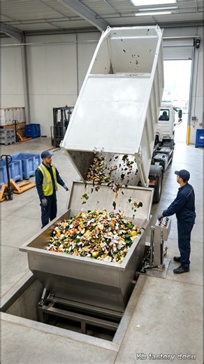 How Food Waste Is Recycled in a Modern Factory ♻️🏭#Recycling #FoodWaste#ModernFactory