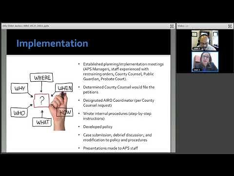 Implementing the APS-Initiated Elder Abuse Restraining Order (AIRO)