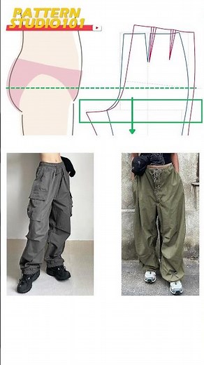 How To Adjust Pant Crotch Correctly [Pattern Making Tutorial] #shorts