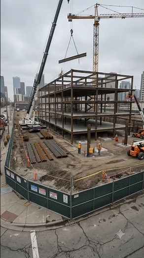 Ai Building Up Skyscraper just 30 sec #ai #construction #timelapse #skyscraper
