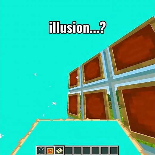 You need to see this Minecraft illusion 🤯 #minecraft #shorts