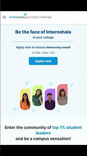 Excited to share my journey of joining the Internshala Student Partner Program!