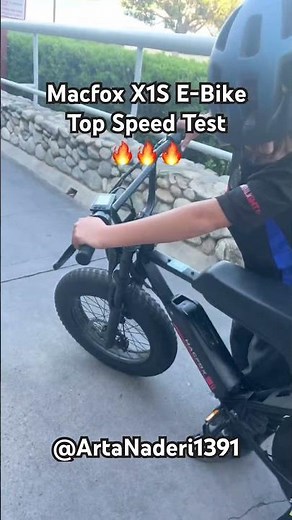 Macfox X1S E-Bike Top Speed Test! The Max Speed was 32.6 Mph! 🔥🔥🔥