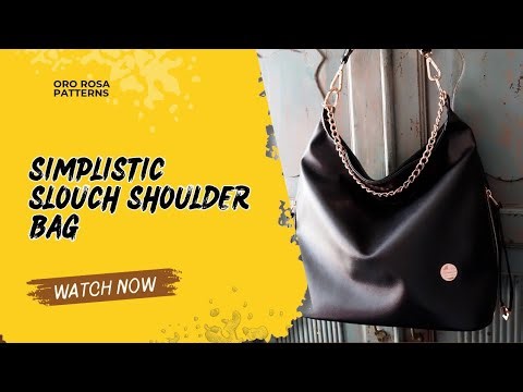 Simplistic Slouch Shoulder Bag Oro Rosa Patterns