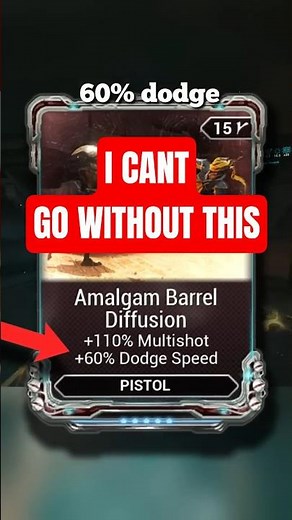 I fell in LOVE with this mod and can't go without it! #gaming #warframe #amalgambarreldiffusion