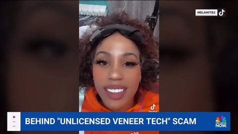 Behind an 'unlicensed veneer tech' scam