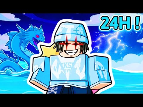 I survived 24 hours at sea on Blox Fruits… 😱