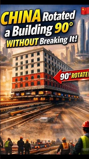 China Rotated a Building 90° Without Breaking It!Mind-Blowing Engineering