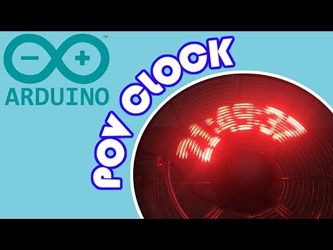 How to create Arduino POV (Persistance Of Vision) clock using the old Fan and DS1307 RTC module