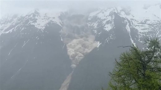 Swiss glacier collapses, burying village