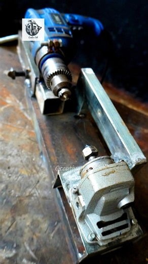 357K views · 2.6K reactions | Does a Drill-Powered Lathe Really Work Find Out! #reels #instagramreels #drill #power #lathe #hacks #woodworking #metalworking #welding #welder #satisfying #fabrication #handyman #lifehacks | Creative Lab | Facebook