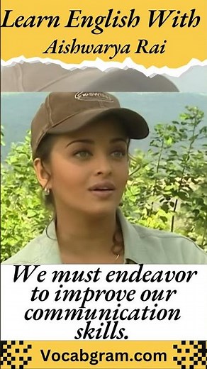 Endeavor Meaning - Learn English With Aishwarya Rai #vocabs #englishlanguage #english