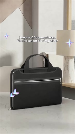 Fireproof Document Bag, Multi-Functional Fire Resistant File Organizer, Expanding File, Safe Storage for Important Documents & Certificates #schoolbag #officebag #documentorganizer #versatilepurse #westernaccessories #handbagessentials #largecapacitylunchbag #bagsforwork #besteverydaybag #menwallets