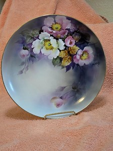 Vintage Noritake Hand-painted Floral Plate. - Etsy