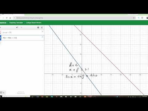 Desmos Hack 17 | Word Problem involving Equations | DSAT
