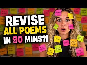 How to revise all of poetry in 90 minutes