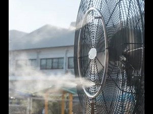 How to turn a fan into a water mister fan