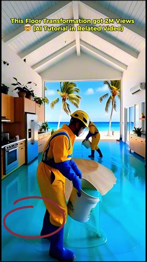 This Floor Transformation got 2M Views 🤯 AI Tutorial in Related Video